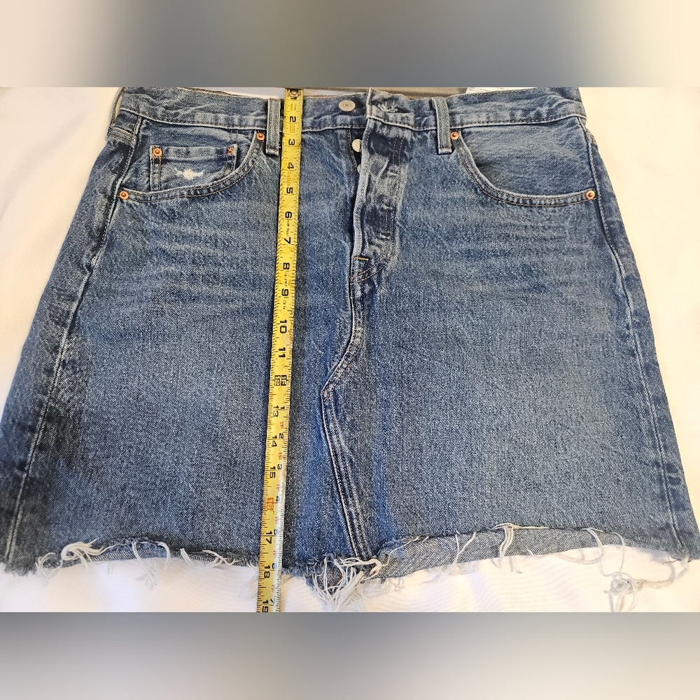 Levi's Blue Denim Mini Skirt - Picture 3 of 5